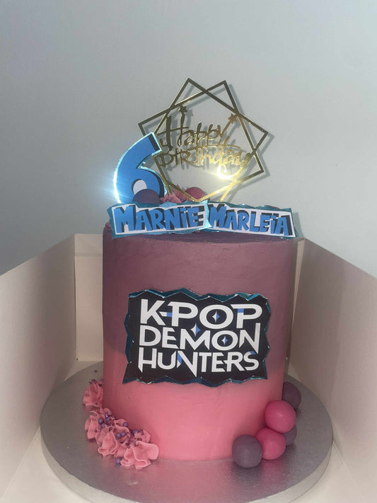 K-pop Demon hunters cake