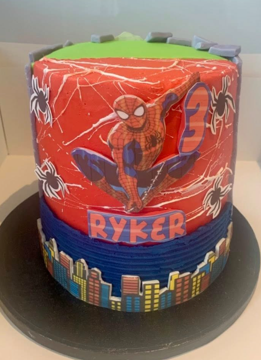 Spriderman/Hulk Cake