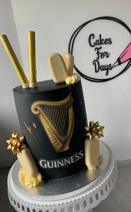 Guinness Theme Cake