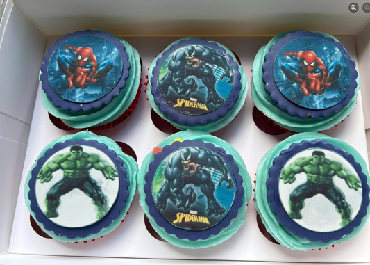 Marvel cupcakes