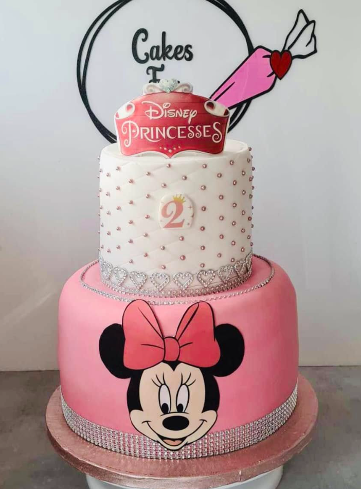 Minnie Mouse Cake Two-Tier