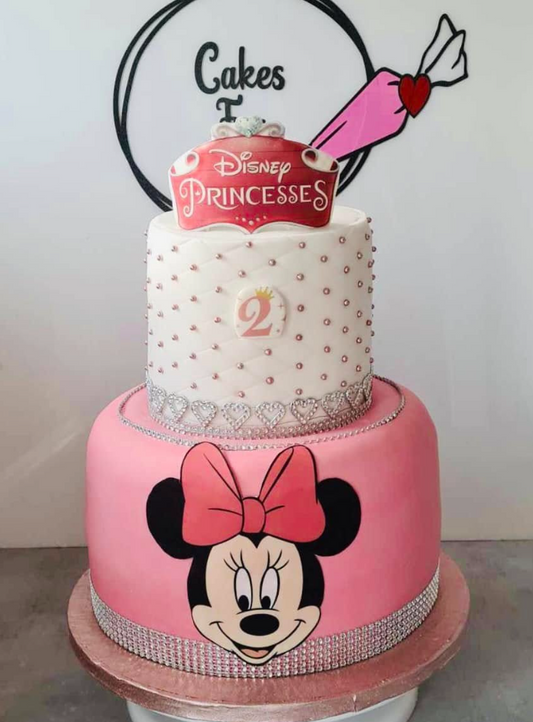 Minnie Mouse Cake Two-Tier