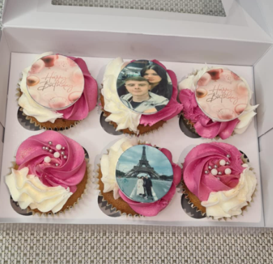 Pink & White Cupcakes