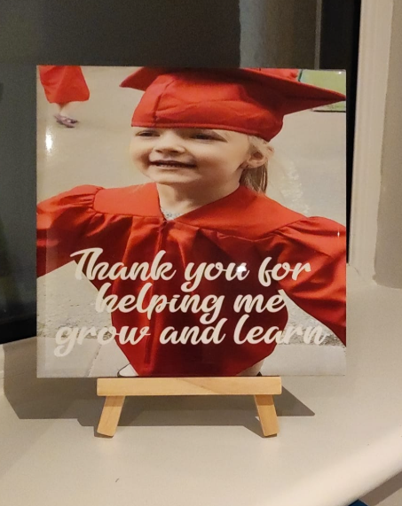 Teacher Personalised Gift Glass Tile