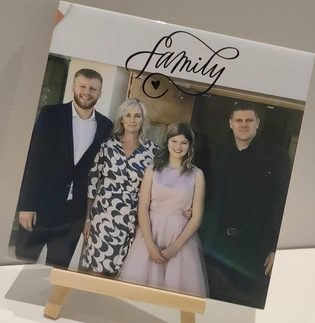 Personalised Glass Tile Image