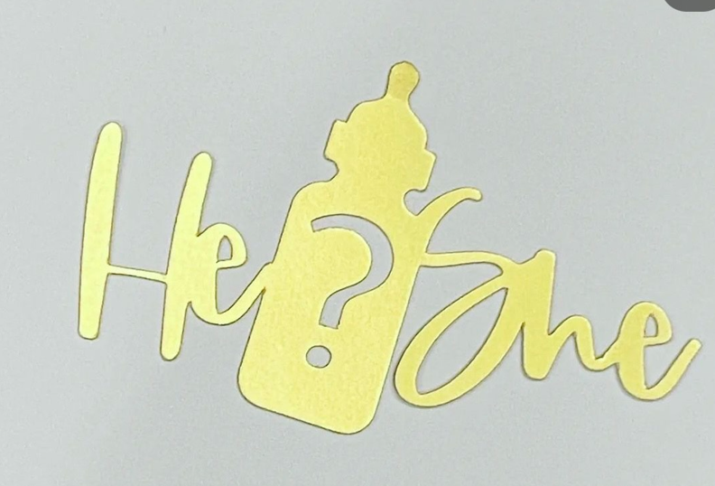 Gender reveal Cupcake Toppers