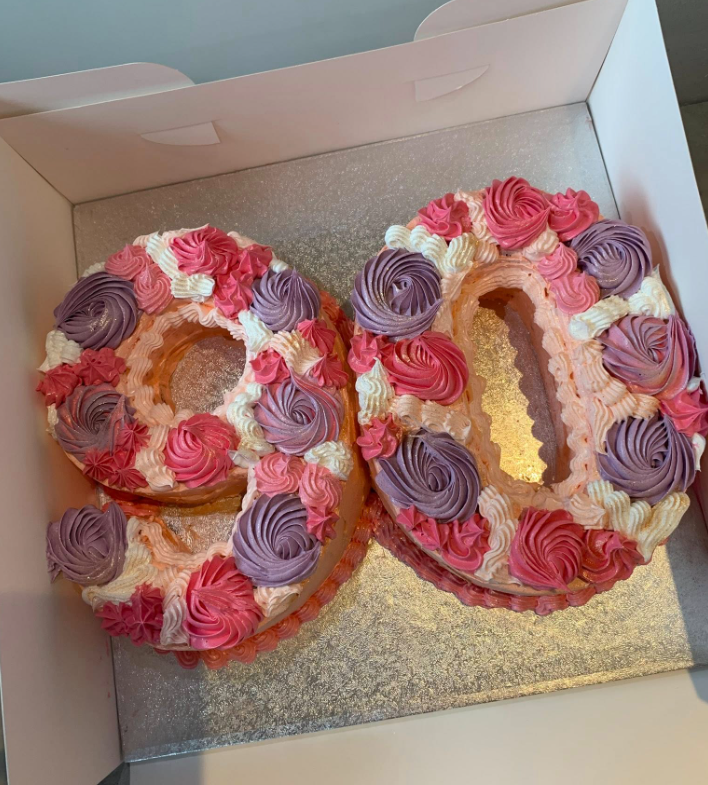 90th Birthday cake