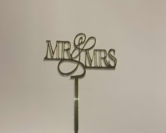Mr & Mrs wedding Cake topper