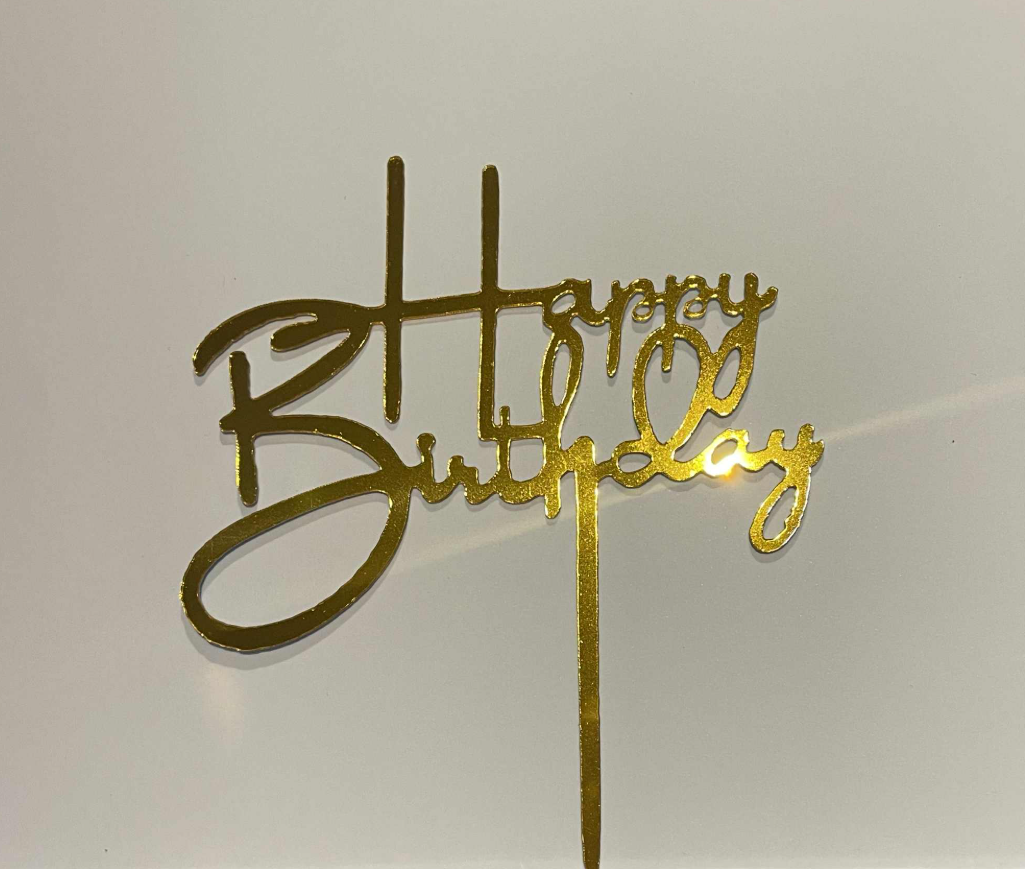 Acrylic Birthday cake topper
