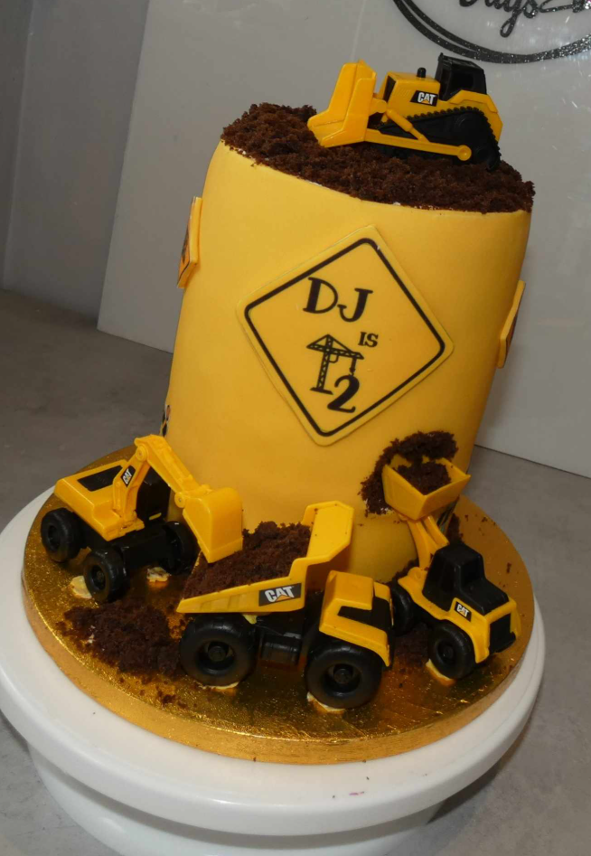 Digger Construction Cake