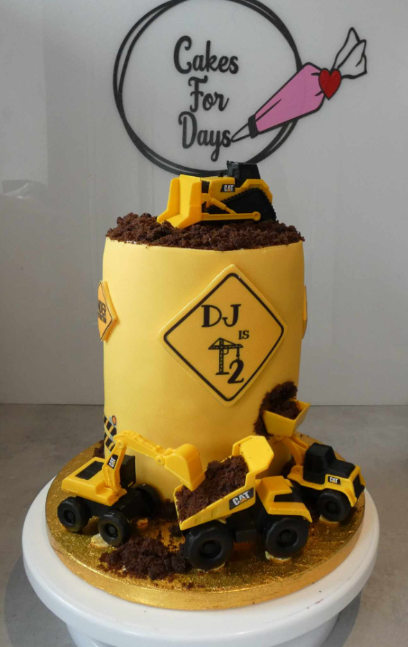 Digger Construction Cake