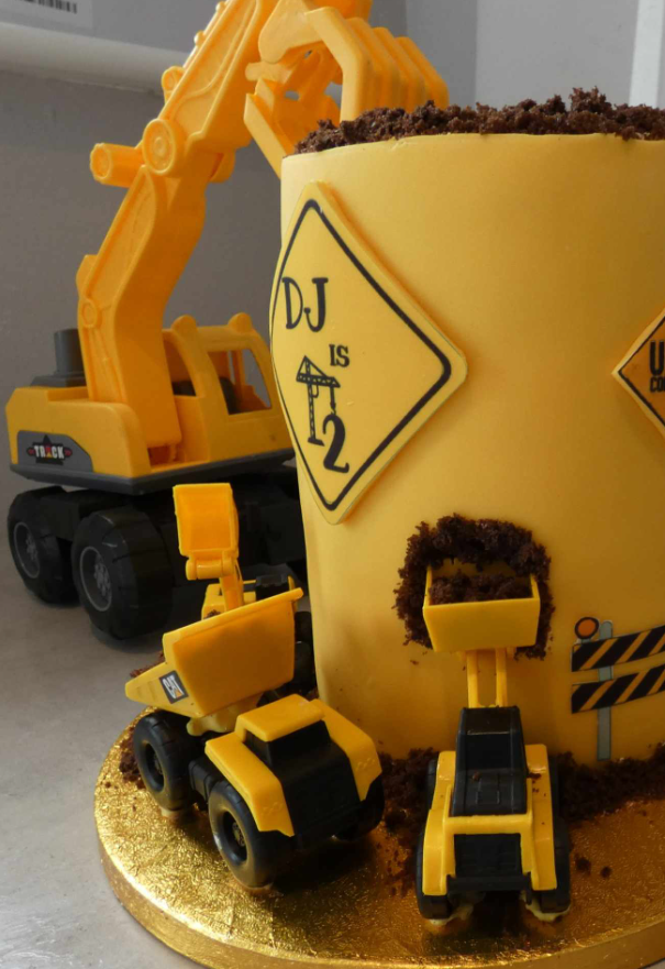 Digger Construction Cake
