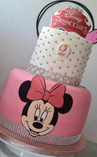 Minnie Mouse Cake Two-Tier