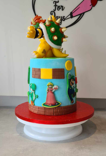 Super mario bros cake