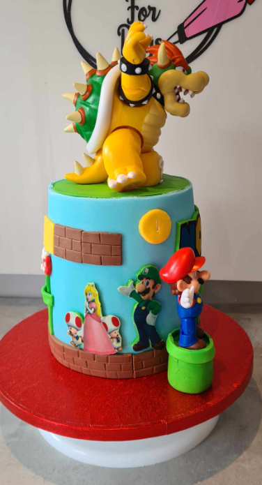 Super mario bros cake